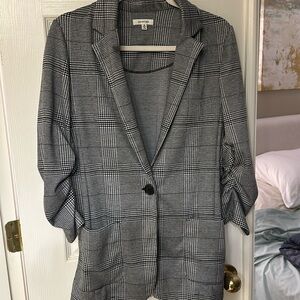 Max studio plaid blazer